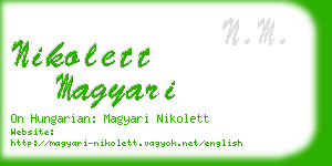nikolett magyari business card